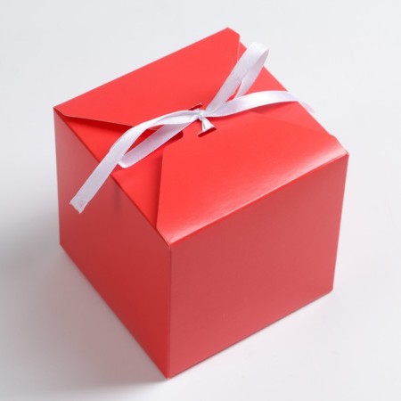 Folding box red, 10 x 10 x 10 cm-1