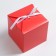 Folding box red, 10 x 10 x 10 cm