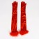 Carnival accessories with feathers, red color