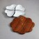 Menzhitsa "Heart", 4 pcs: 300 ml, wooden base, porcelain, Iran