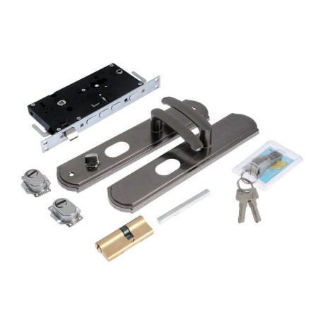 A set of lock for the Chinese door R2L, C C/M, with handles, left-1