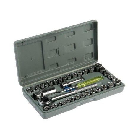 A set of tools in the case of the tundra, universal, 1/4 "and 3/8", 39 items
