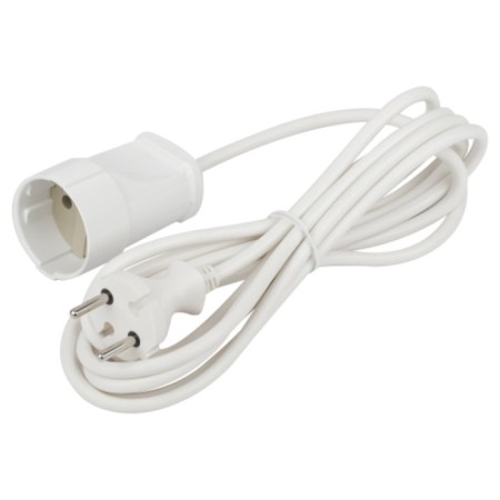 Extension cord electric era UX-1-3M without grounding 1 outlet 3 m, PVS 2x0.75mm2 6a