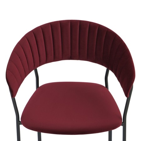 Stefany chair, 515 × 600 × 785 mm, velor, wine color-8