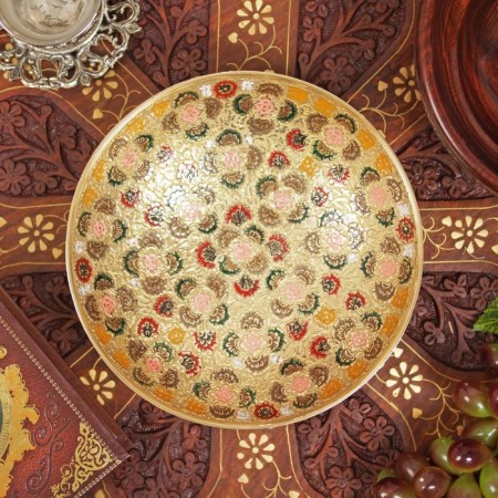 Spring Drops dish Brass (color enamel) 19.5x19.5x5 cm-2