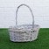 A set of wicker baskets, willow, 3 pcs., Gray-beige color, large