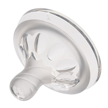 Nipple for a bottle, +3 months, Natural, wide throat 50mm., Physiological No. 2-6