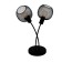 Wrington 1, 2x40W E14 table lamp, black color