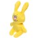 Soft toy "Rabbit Lucky", yellow color, 20 cm