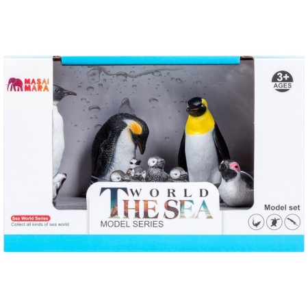 Набор фигурок «Мир морских животных: семья пингвинов», 5 фигурок-9