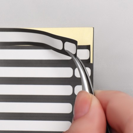 Stickers for gradient tips 21.5 × 30.5/8.3 × 0.9 cm, 50 pcs on the sheet, black/white color-4