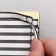 Stickers for gradient tips 21.5 × 30.5/8.3 × 0.9 cm, 50 pcs on the sheet, black/white color