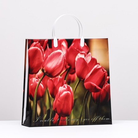 Tulip package, soft plastic, 30 x 30 cm, 120 μm