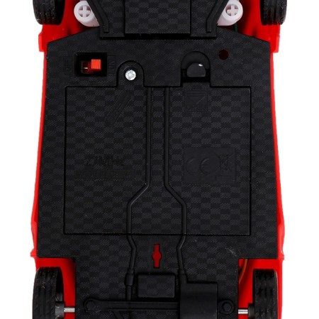 Radio -controlled car "Street Racing", 1:20, light, works from batteries, red color-3