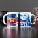 Sublimation mug "February 23!" ship, full -size printing, with application