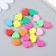 Beads for PVC creativity "Bright hearts" set 20 pcs 0.5x1x1 cm