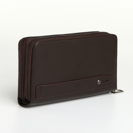 Male clutch on lightning, textura, brown color-1