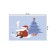 Bathroom mat “Santa Claus under the Christmas tree”, anti -slip, size 52x77 cm