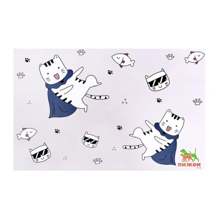 Rug for a bowl "Pigger" 43 x 28 cm "Super Cat"-2
