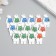 Buttons wood for creativity 2 punctures "Bear with a backpack" set of 15 pcs 1.6x3.5 cm