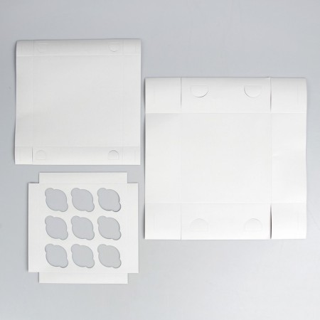 Packaging for 9 cupcakes, 25 x 25 x 10 cm-3