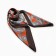 Women's scarf minku 70*70 cm, brick