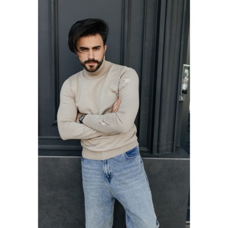 Jumper male ise, size 54, beige color