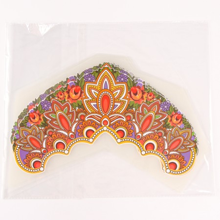 Thermalrotransfer "Pavloposadsky", pattern and flowers, set of 10 pcs.-1