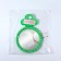 Mirror desktop, mirror surface d = 12 cm, packing 10 pcs, green color