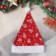 New Year's cap "snowy Christmas trees" 30x37 cm, red