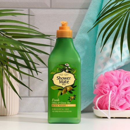 Shower Mate Olives and Green Tea, 550 ml shower