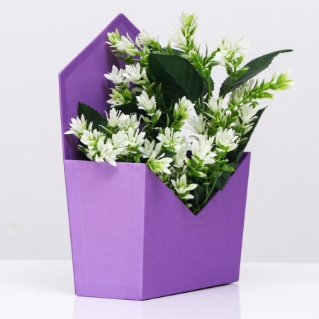 Trapection envelope is monophonic, purple 19.5x 23 x 8 cm-1