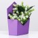 Trapection envelope is monophonic, purple 19.5x 23 x 8 cm