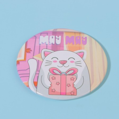 Mirror "cat", d = 7 cm, multi -colored-4