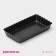 Baking uniform "Called rectangle", 12 × 6.5 cm, removable bottom, anti -stick coating, black color