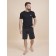 Male shorts, size l, black color