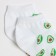 Women's socks minku "avocado", white color, size 36-37 (23 cm)