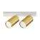 Technical C051CL-U-2WMG, 2XGU10, 10W, 34.4x6x12 cm lamp, white and matte gold