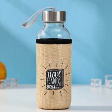 A glass bottle in the Czech “Idea”, 300 ml, h = 17.5 cm, Mix drawing