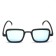 Sunglasses "OneSun", UV 400, 14 x 14 x 4.5 cm, lens 3.5 x 5 cm, blue