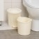 Garbage container with pedal Svip Ajur, 6 l, ivory color
