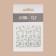 Nail stickers "glare", voluminous, silver color