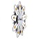Wall clock, series: openwork, "chamomile", smooth move, d-41.5 cm, dial 15 cm