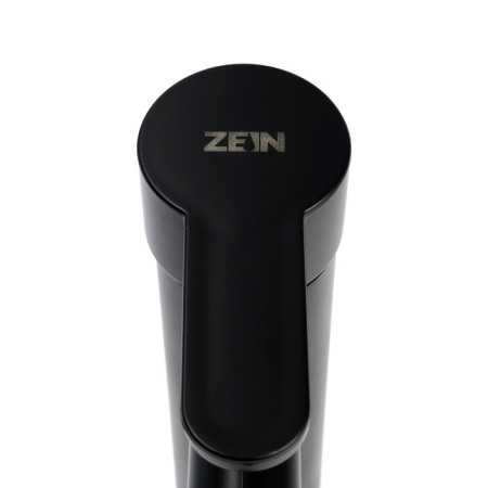 Zein Z3653 shell mixer, single-leaf, pouring height 8 cm, ABS plastic, black-7