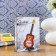 Clock - tablespoon "Guitar", discrete move, dial d -5.5 cm, 21.5 x 8.5 cm, aa