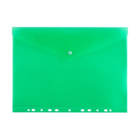 A set of converters on the button 5 pieces, A4, 180 μm, Calligrata Office, transparent, perforation on the long side, mix-10