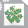 Decor for creativity plastic "Christmas tree with jewelry" 3x2.6x0.5 cm