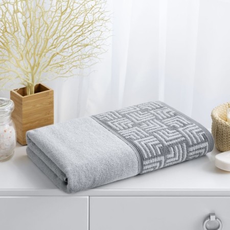 Terry towel Verossa Esthetica, 450 gr, size 70x140 cm, color light gray-1