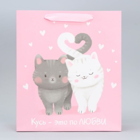 Package Gift Laminated Vertical, packaging, “Love and heat”, m 26 x 30 x 9 cm-2