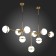 Suspension lamp ST LUCE. SL1157.303.09. Arbe. 9x40 watts, E14, 164x67x78 cm, bronze color